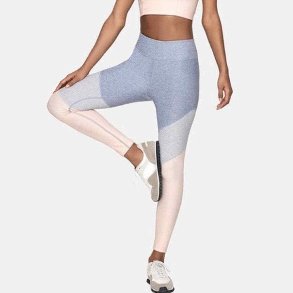 Women's Outdoor Voices Colorblock Leggings Grey Pink Small